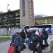 L'arrivo al Villaggio Olimpico